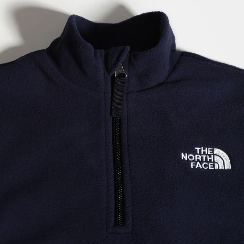 The North Face Youth Glacier 1-4 Zip Recycled Fleece - TNF Navy-5