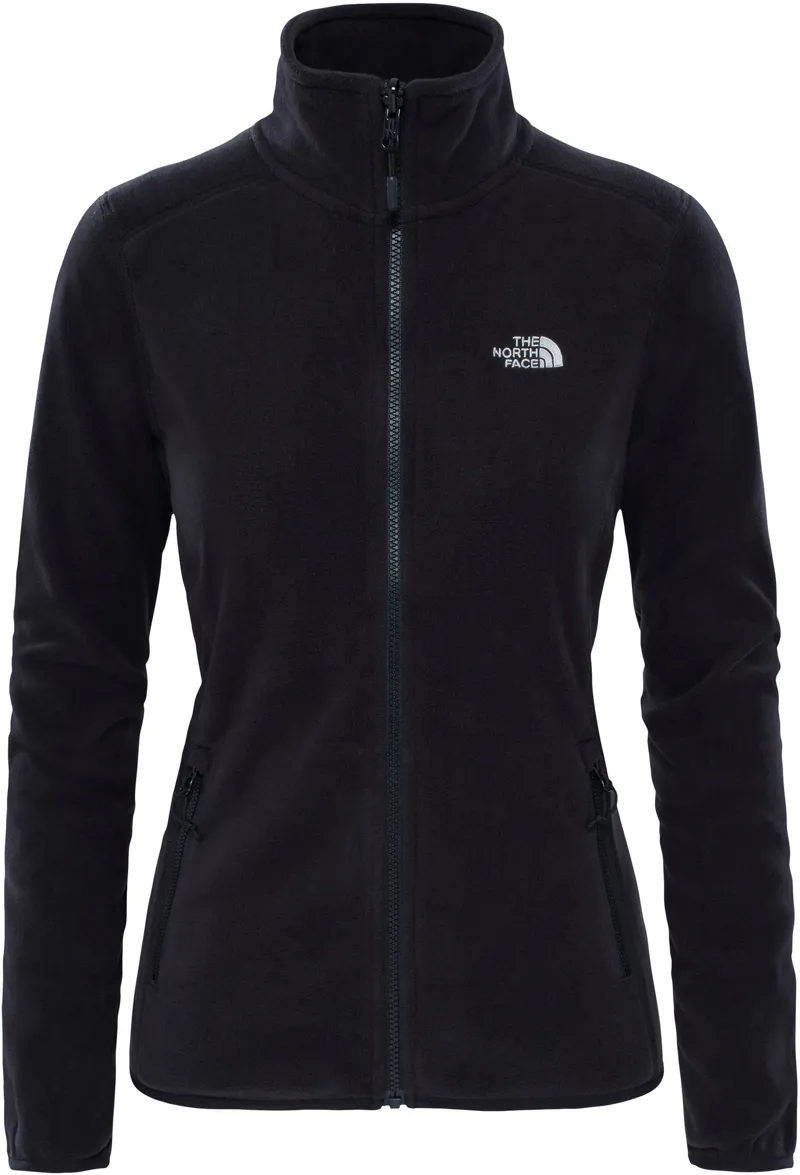 The North Face Womens 100 Glacier Full Zip Fleece TNF Black