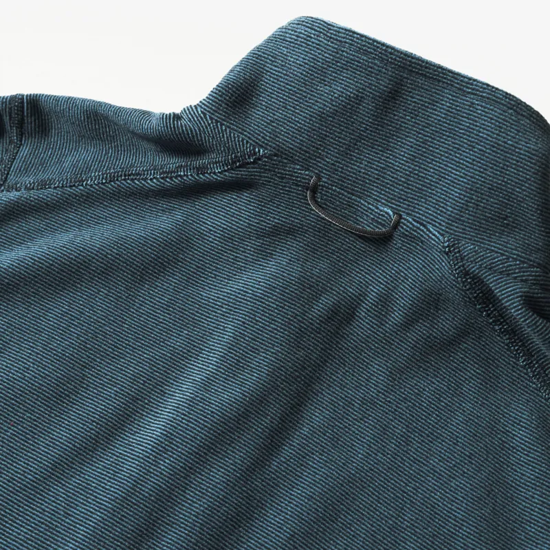 The North Face Womens 100 Glacier Full Zip Fleece - Mallard Blue - Aviator Navy Stripe-6