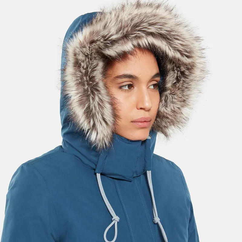 The North Face Womens Zaneck Parka - Blue Wing Teal-5
