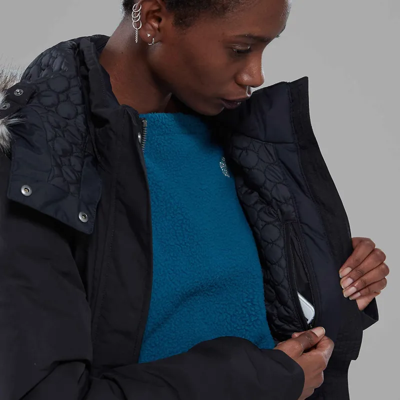 The North Face Womens Zaneck Parka - TNF Black/ Vintage White-4