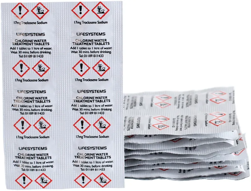Lifesystems Chlorine Dioxide Water Purification Tablets
