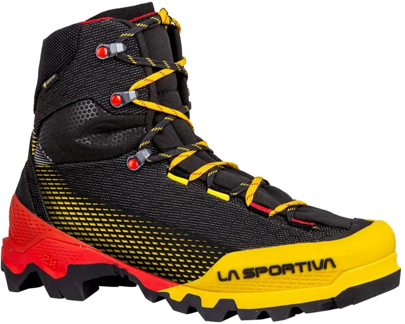 La Sportiva Mens Aequilibrium ST GTX Boots - Black-Yellow-1