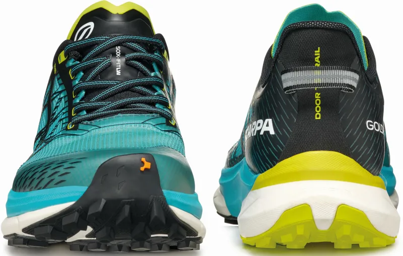 Scarpa Mens Golden Gate 2 ATR Running Shoe - Azure-Lime-3