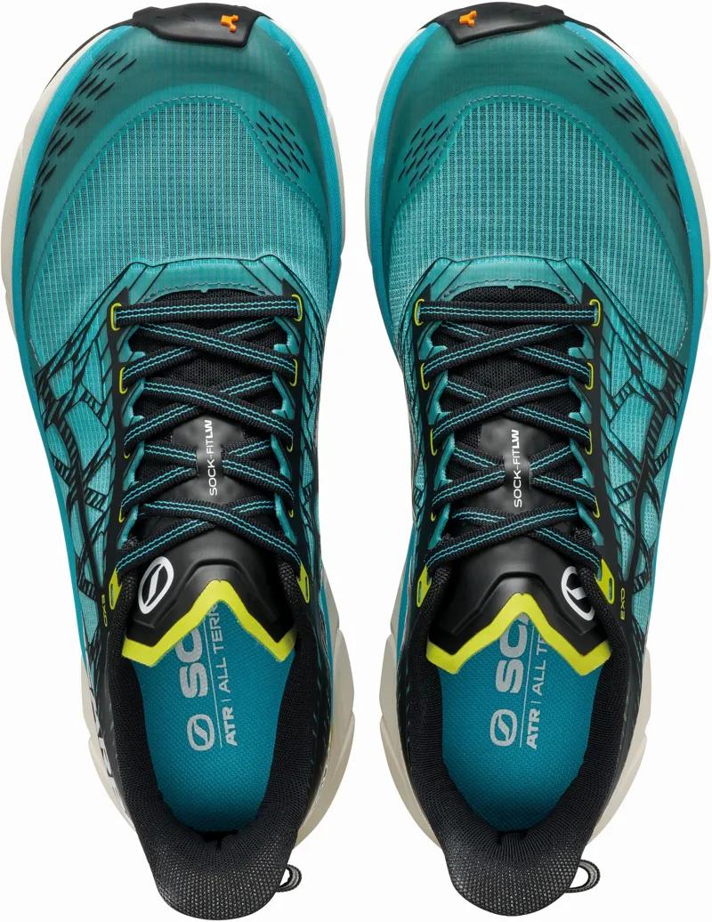 Scarpa Mens Golden Gate 2 ATR Running Shoe - Azure-Lime-6