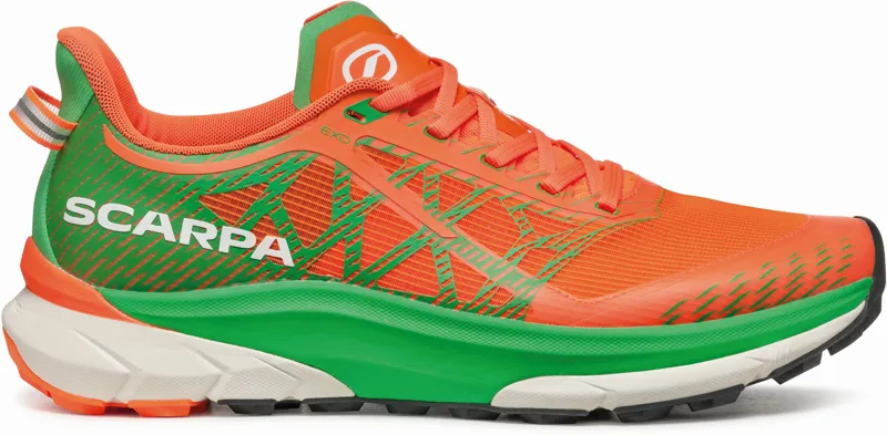Scarpa Mens Golden Gate 2 ATR Running Shoe - Orange Fluo-Spring Green-1