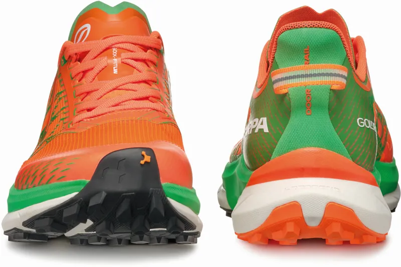 Scarpa Mens Golden Gate 2 ATR Running Shoe - Orange Fluo-Spring Green-3