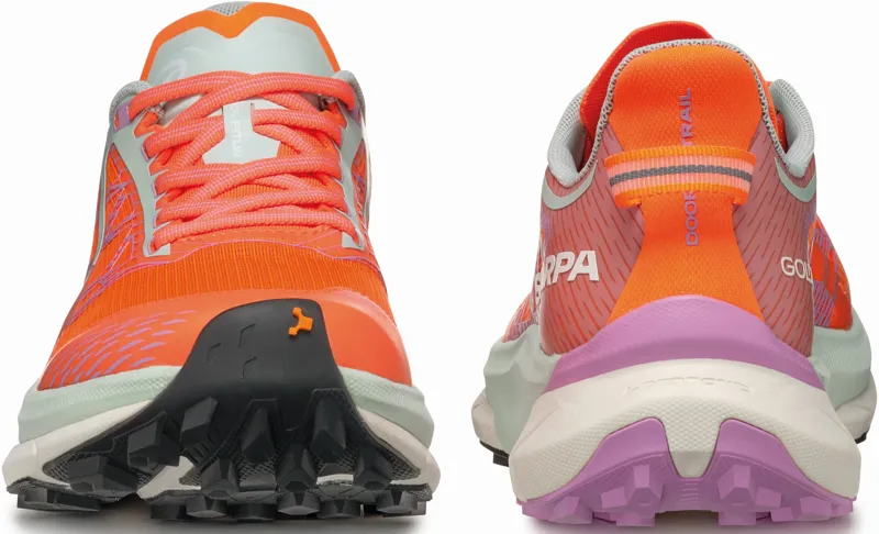 Scarpa Womens Golden Gate 2 ATR Running Shoe - Orange Fluo-Orchid-3