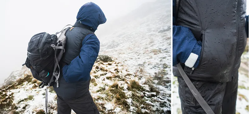 Paramo Womens Torres Medio Gilet - Black-Elderberry Lining-6