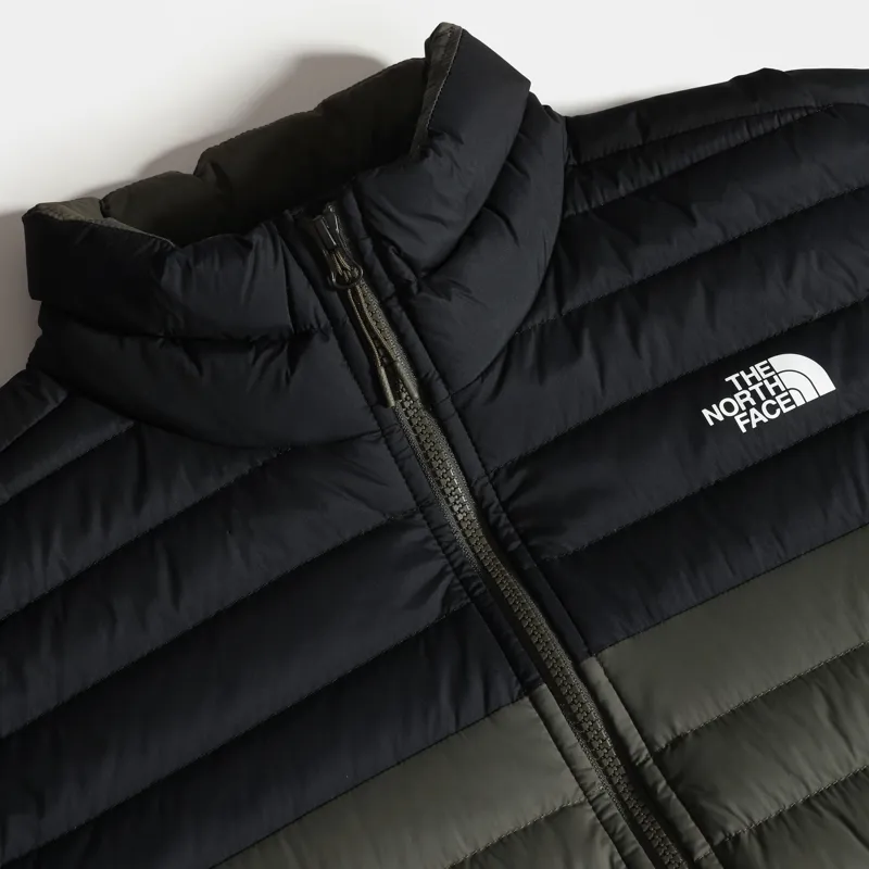 The North Face Mens Stretch Down Jacket - New Taupe Green - TNF Black-6