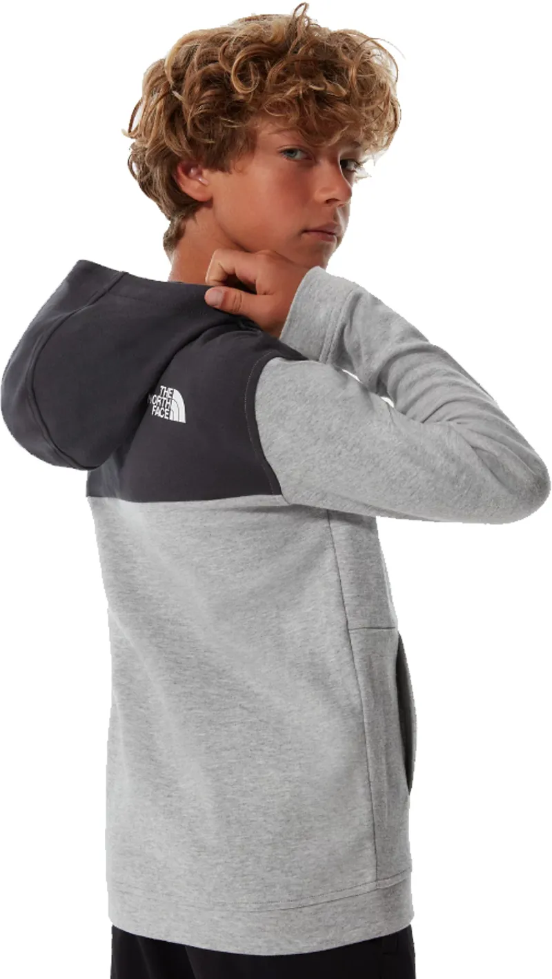 The North Face Boys Slacker Full Zip Hoodie - TNF Light Grey Heather-4