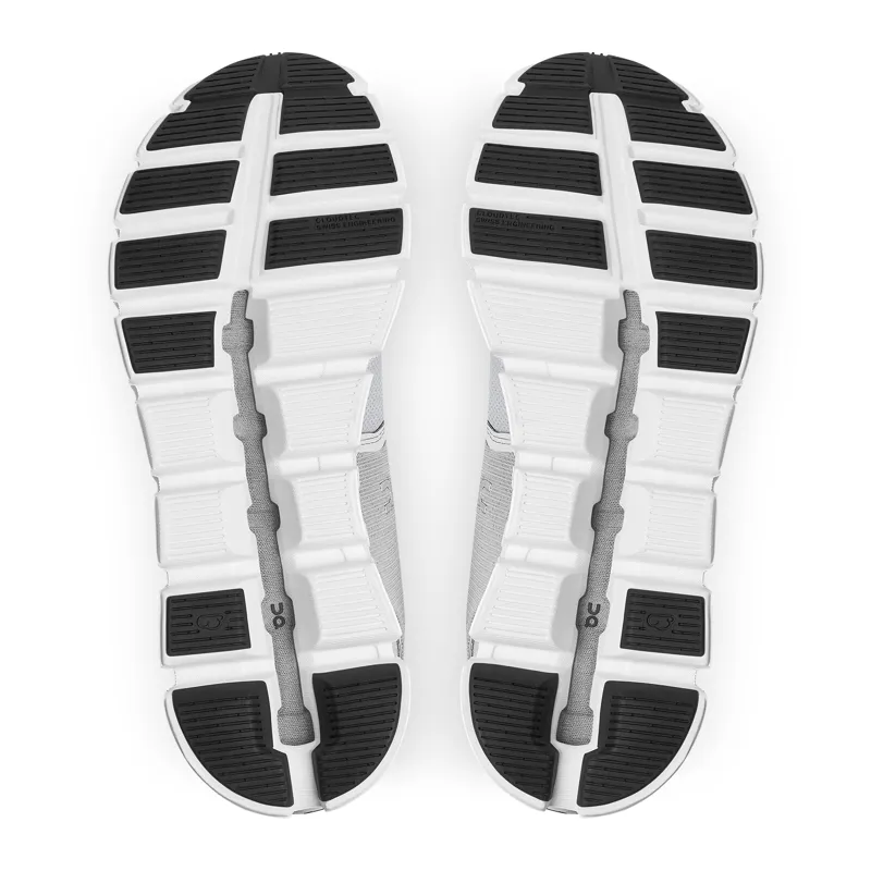 ON Womens Cloud 5 Waterproof Shoes - Glacier-White-5