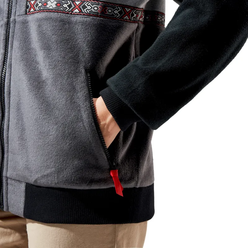 Berghaus Unisex Tramantana 91 Fleece Jacket - AU Jet Black-Grey Pinstripe-8