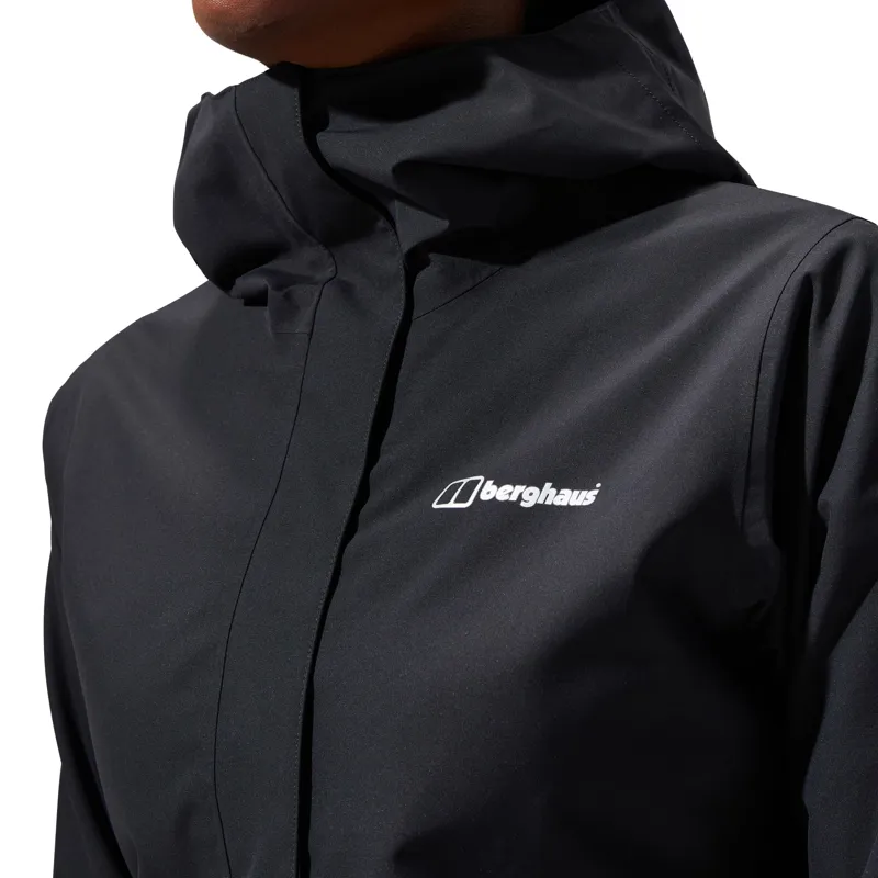 Berghaus Womens Omeara Long Shell Jacket - Black-12