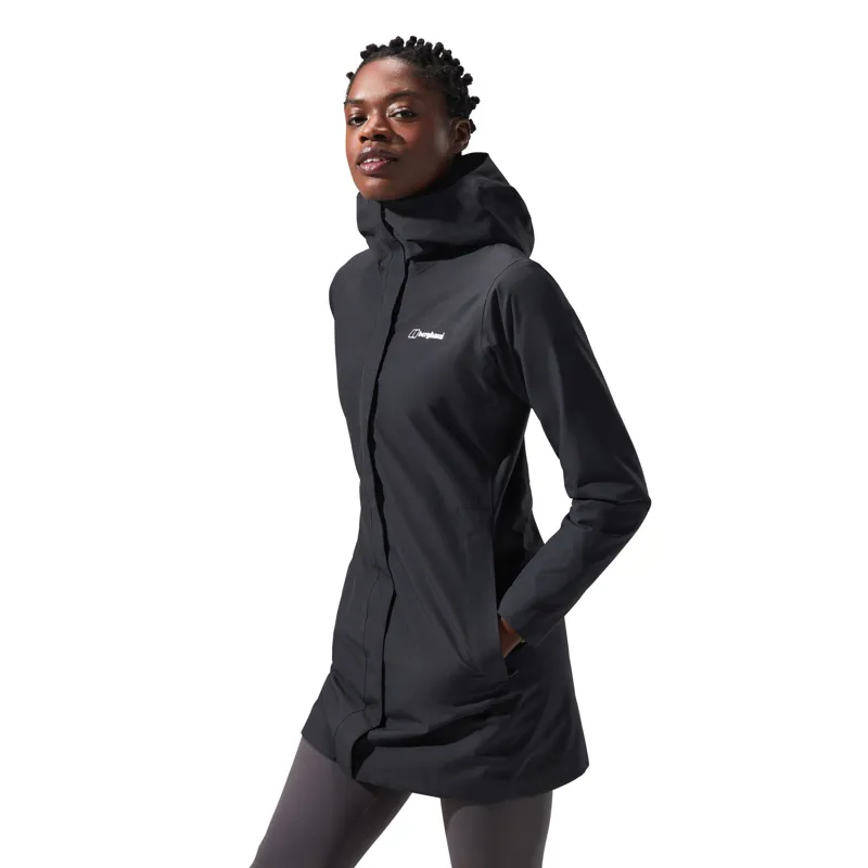 Berghaus Womens Omeara Long Shell Jacket - Black-3