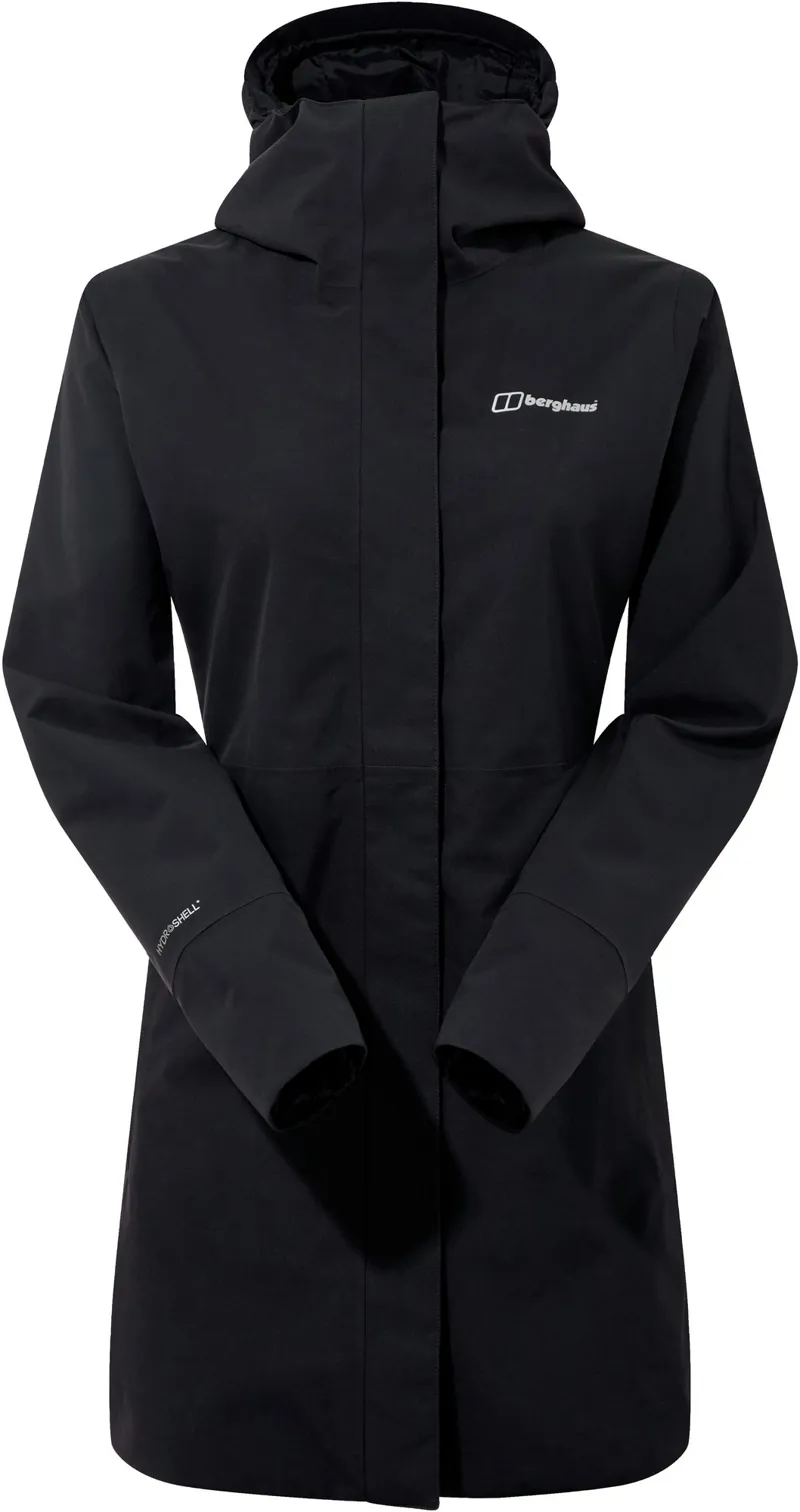 Berghaus Womens Omeara Long Shell Jacket - Black