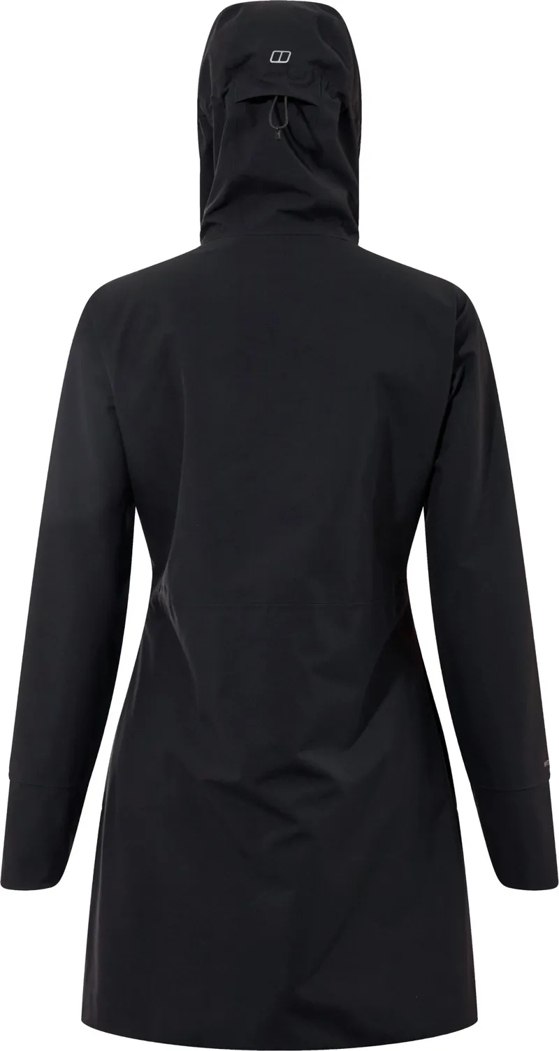 Berghaus Womens Omeara Long Shell Jacket - Black-1