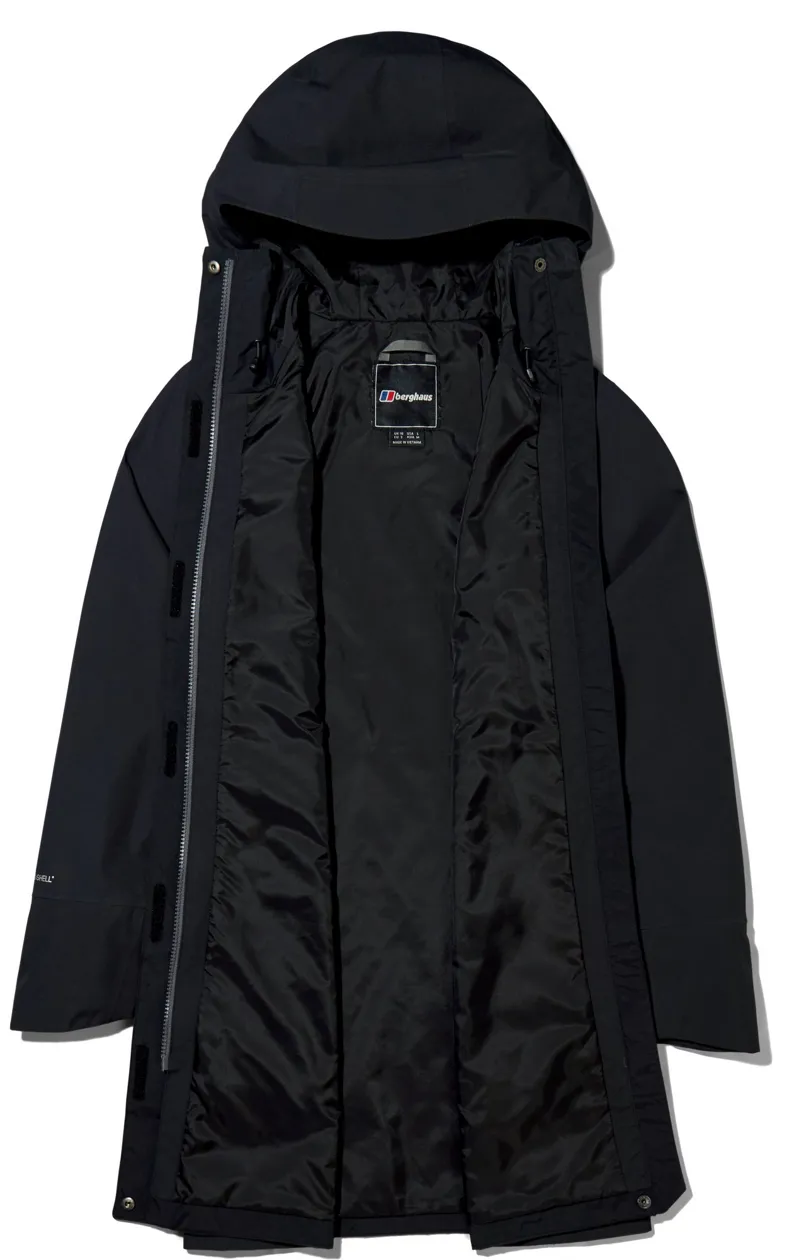 Berghaus Womens Omeara Long Shell Jacket - Black-2