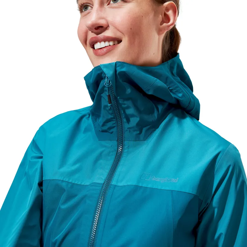 Berghaus Womens Deluge Pro 3.0 Jacket - Deep Ocean-Jungle Jewel-8