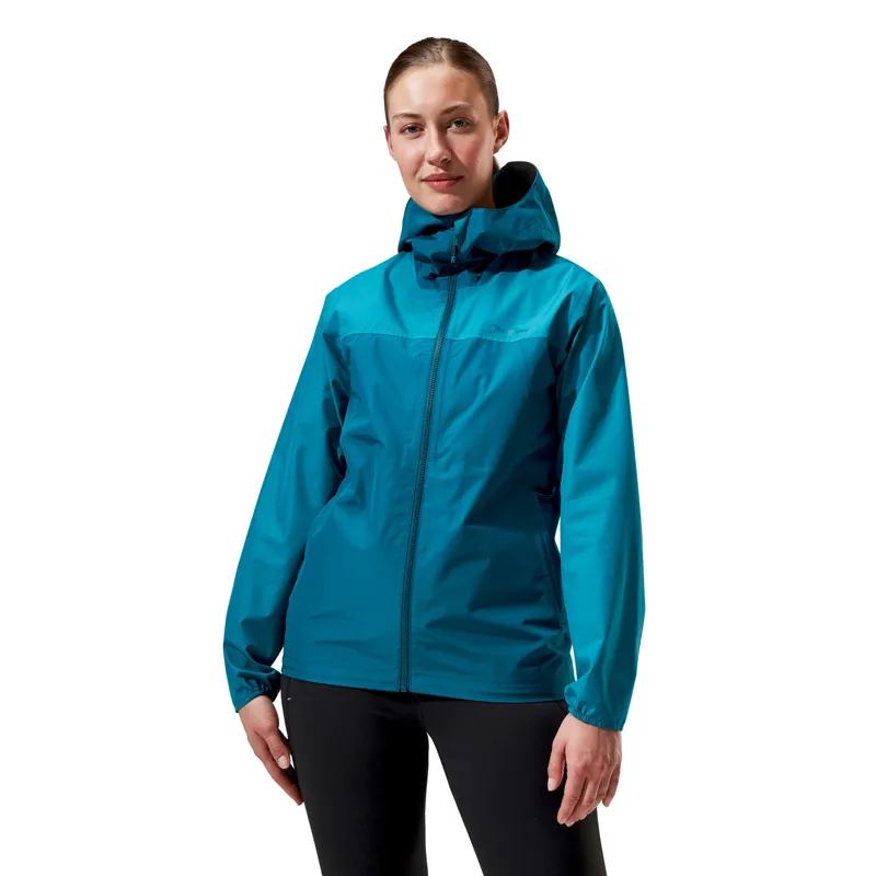 Berghaus Womens Deluge Pro 3.0 Jacket - Deep Ocean-Jungle Jewel-6