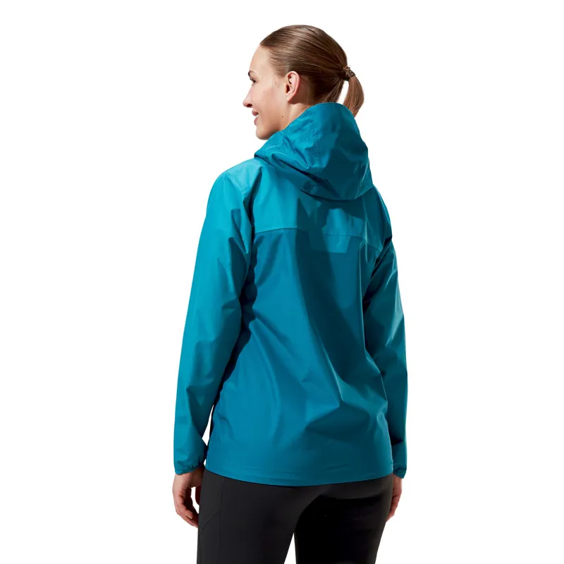 Berghaus Womens Deluge Pro 3.0 Jacket - Deep Ocean-Jungle Jewel-9