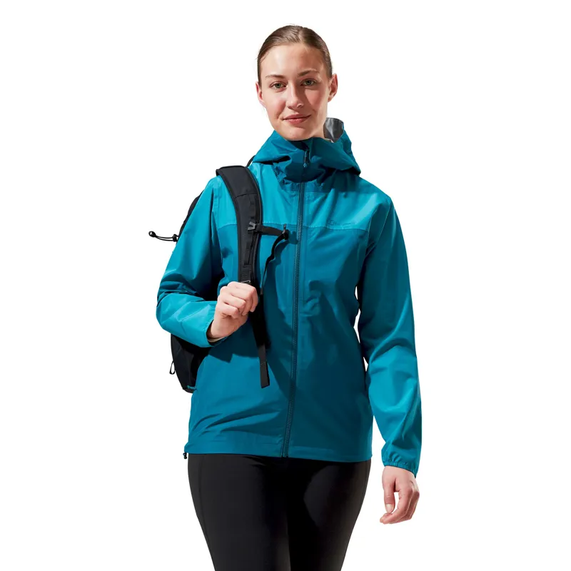 Berghaus Womens Deluge Pro 3.0 Jacket - Deep Ocean-Jungle Jewel-11
