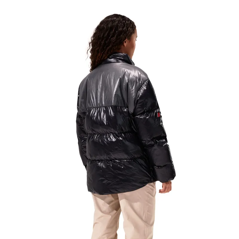 Berghaus Unisex Blockback Down Jacket - Jet Black-Grey Pinstripe-6