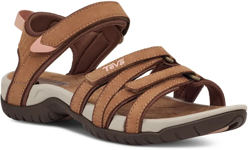 Teva Womens Tirra Leather Sandals - Honey Brown