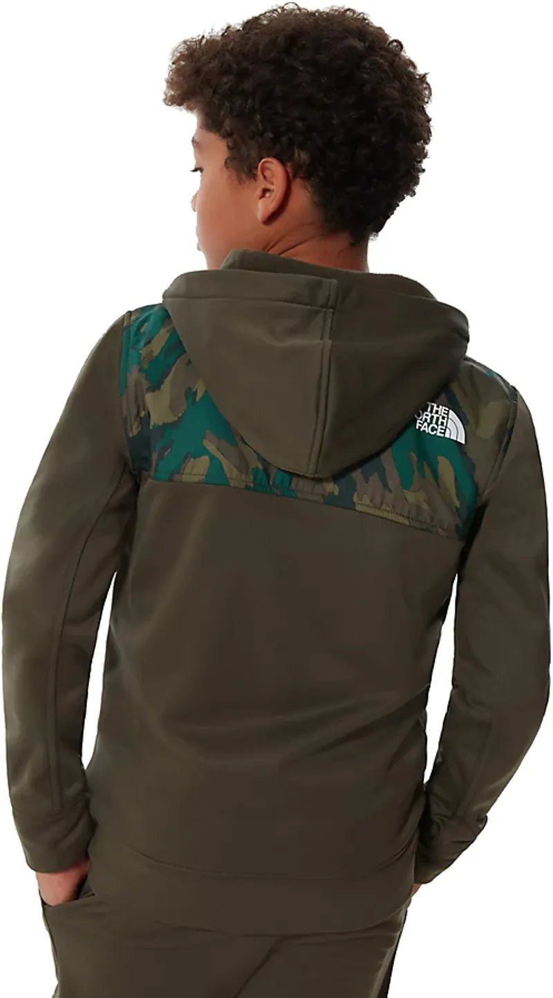 The North Face Boys Surgent Full Zip Hoodie - New Taupe Green-3