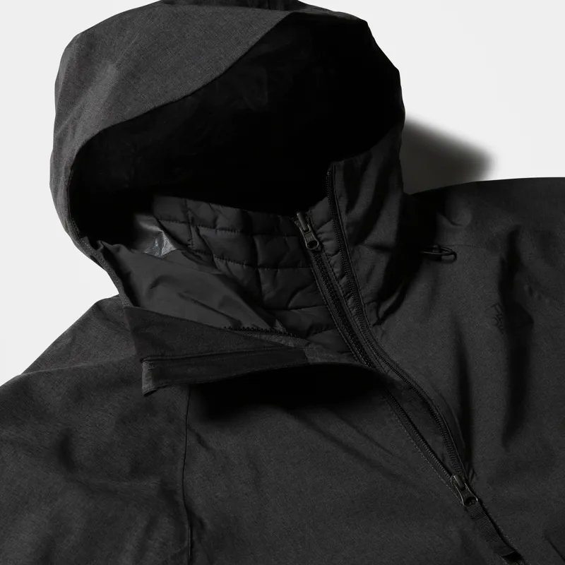 The North Face Mens ThermoBall Eco Triclimate Jacket - TNF Dark Grey Heather - TNF Black-9