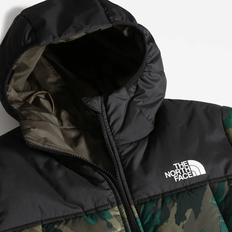 The North Face Boys Reversible Perrito Jacket - Evergreen Mountain Camo Print-6
