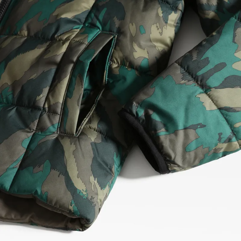 The North Face Boys Reversible Perrito Jacket - Evergreen Mountain Camo Print-7