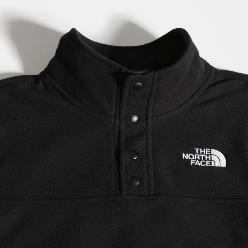 The North Face Youth Glacier 1-4 Snap Pullover Fleece - TNF Black-4