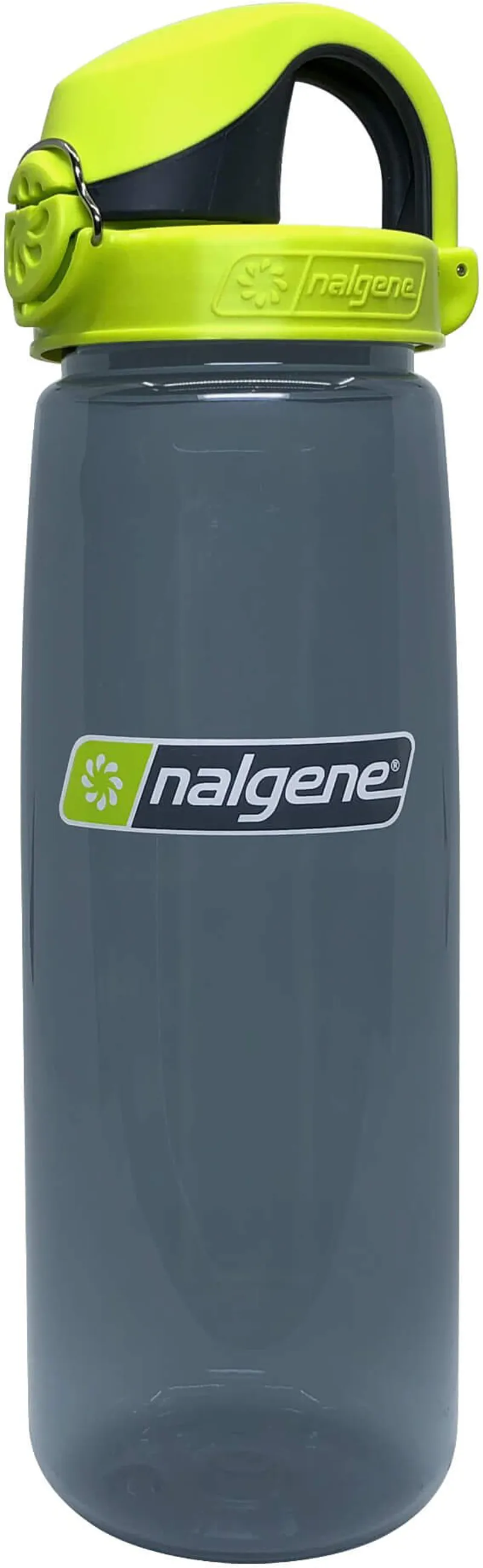 Nalgene On-The-Fly Lock-Top Sustain Bottle - Charcoal - Lime Charcoal Cap