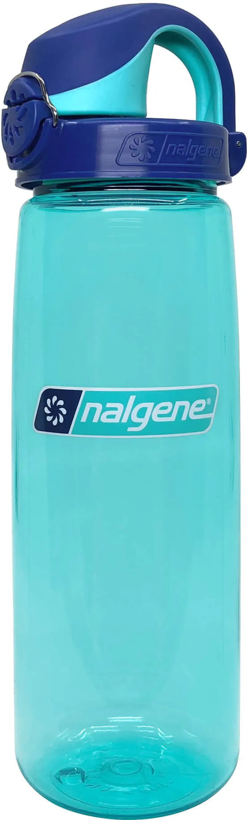 Nalgene On-The-Fly Lock-Top Sustain Bottle - Blue Aqua - Blue Aqua Cap
