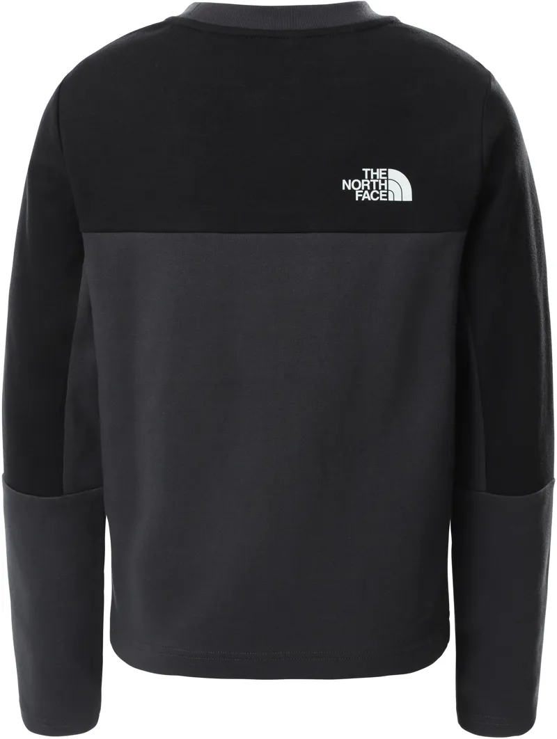 The North Face Boys Slacker Crew - Asphalt Grey-TNF Black-1