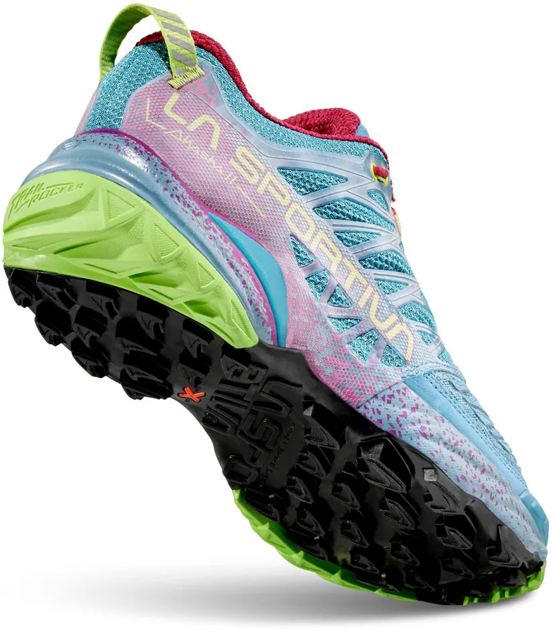 La Sportiva Womens Akasha II Running Shoe - Topaz-Red Plum-5