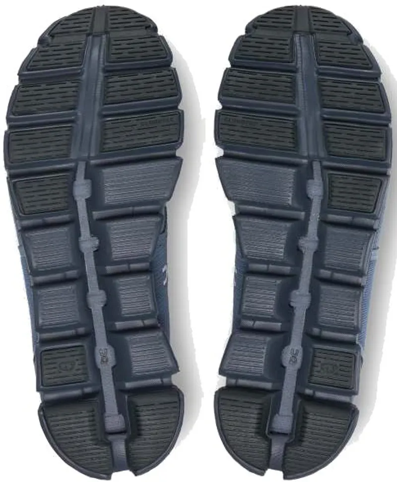 ON Womens Cloud 5 Waterproof Shoes - Metal-Navy-5