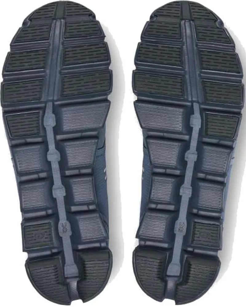 ON Mens Cloud 5 Waterproof Shoes - Metal-Navy-5