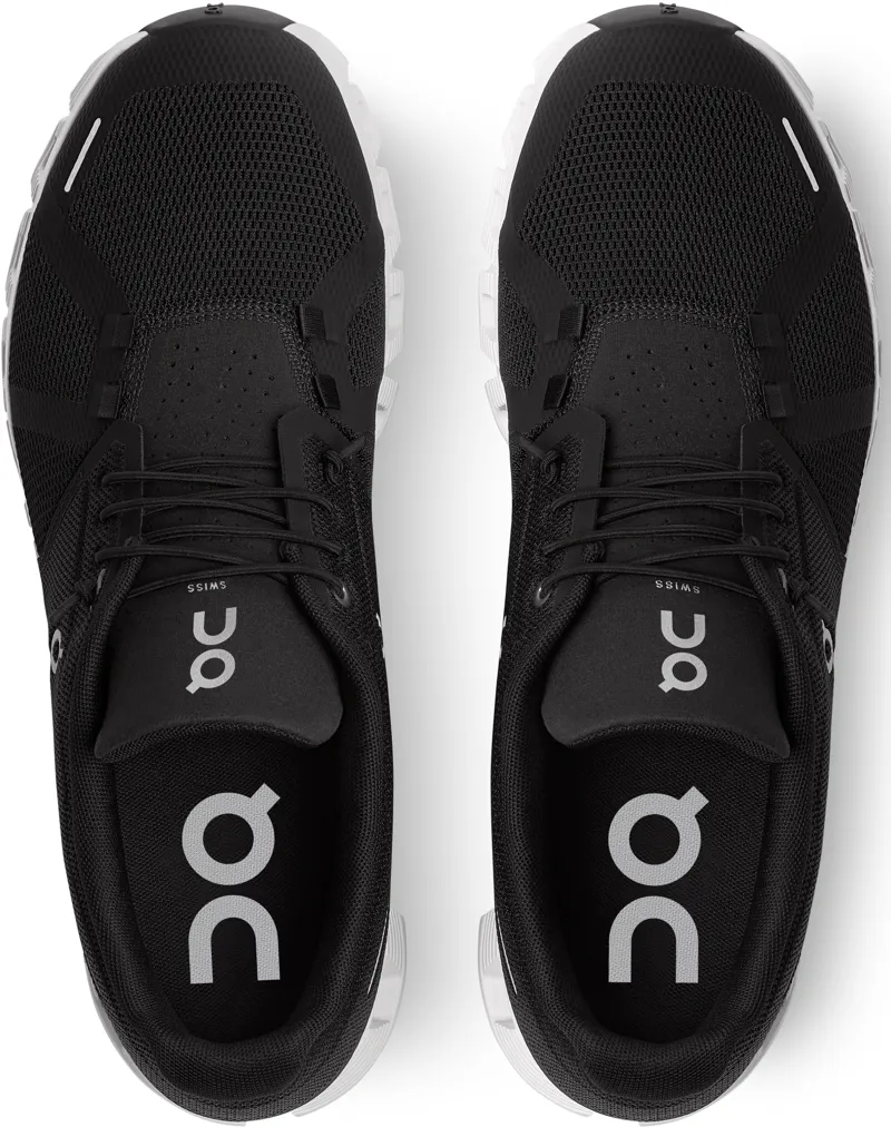 ON Mens Cloud 5 Shoes - Black-White-4