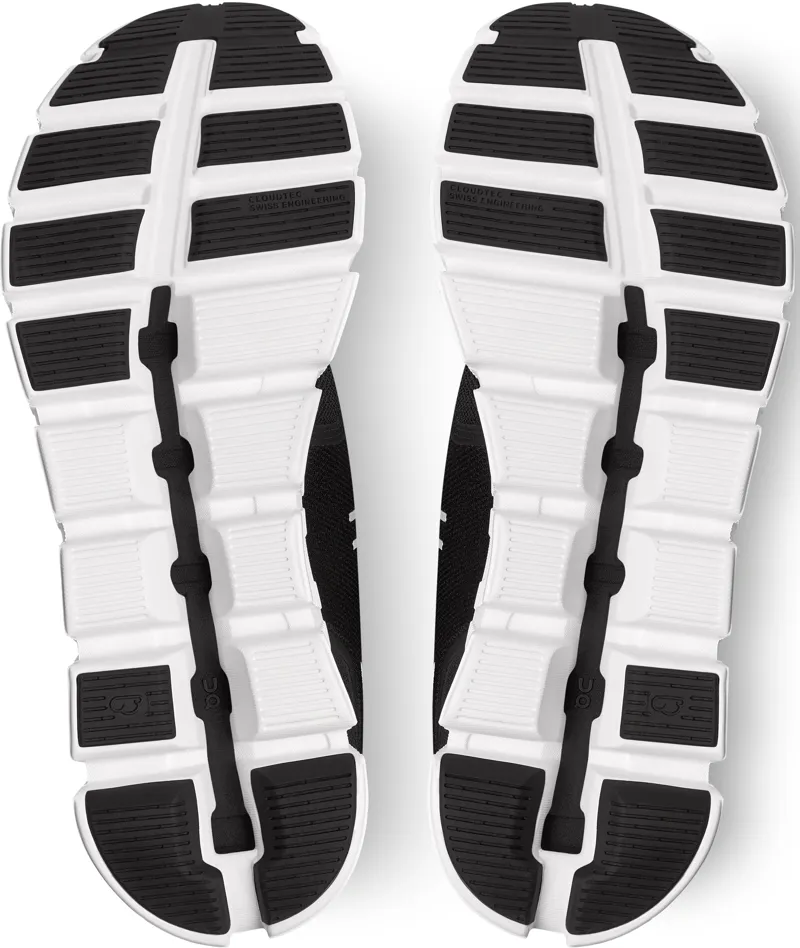 ON Mens Cloud 5 Shoes - Black-White-5