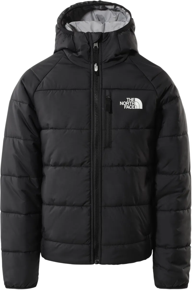 The North Face Girls Reversible Perrito Jacket - TNF Black-Meld Grey