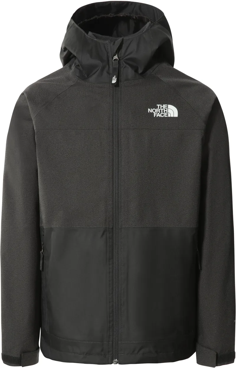 The North Face Boys Vortex Triclimate - Asphalt Grey-White Heather-1