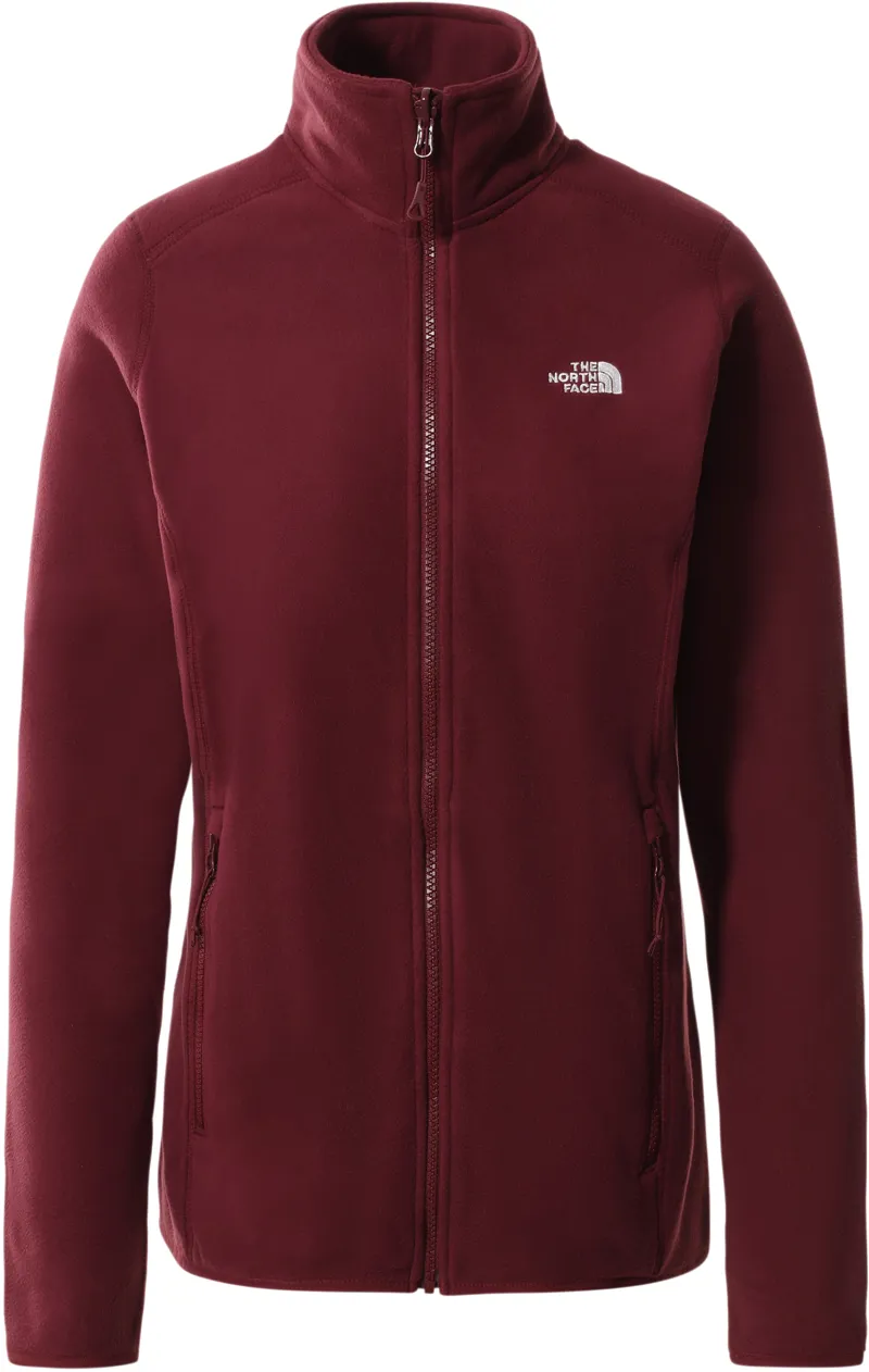 The North Face Womens 100 Glacier Full Zip Fleece - Regal Red