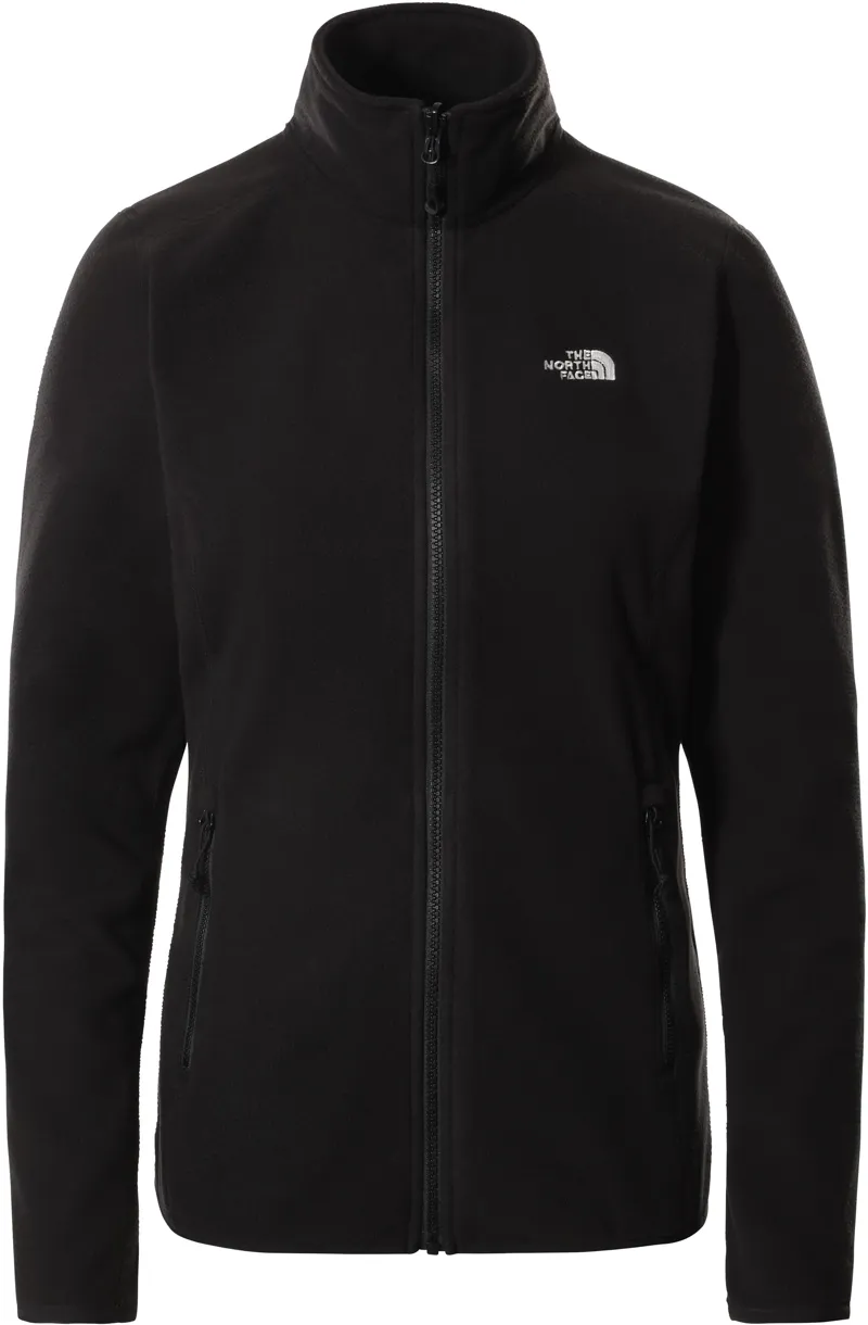 The North Face Womens 100 Glacier Full Zip Fleece TNF Black
