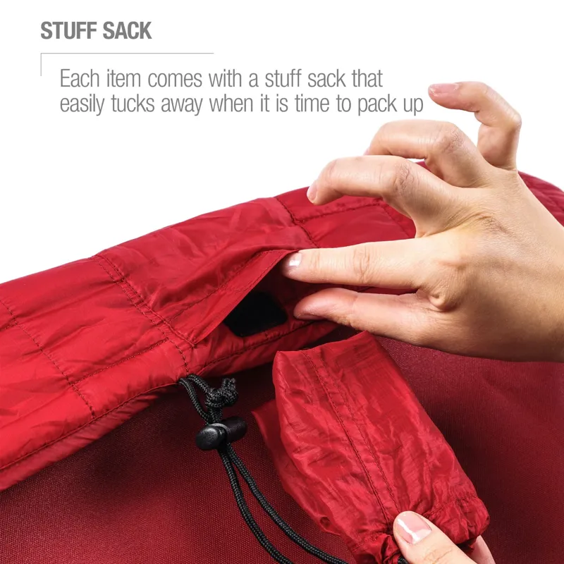 Helinox Chair One/ Chair Zero Quilted Seat Warmer - Scarlet-Iron-6