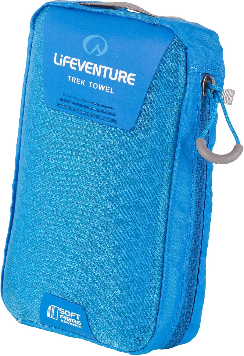 Lifeventure SoftFibre Advance Trek Towel - Blue - Large-4