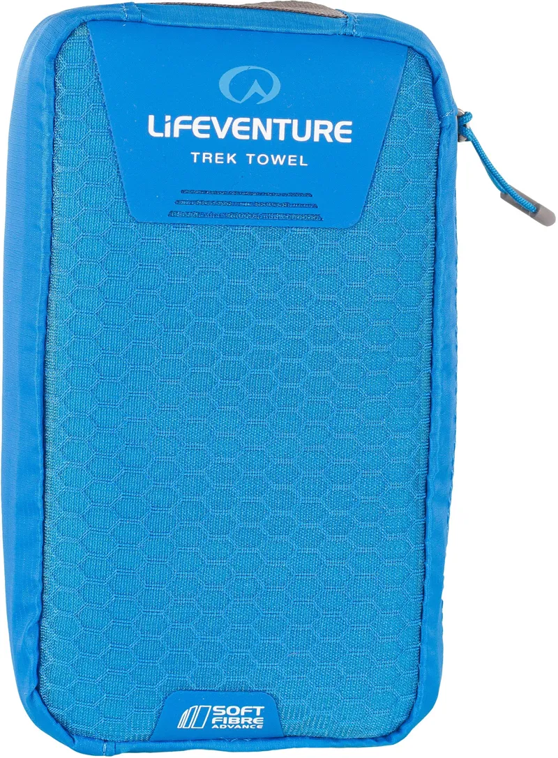 Lifeventure SoftFibre Advance Trek Towel - Blue - XL-3