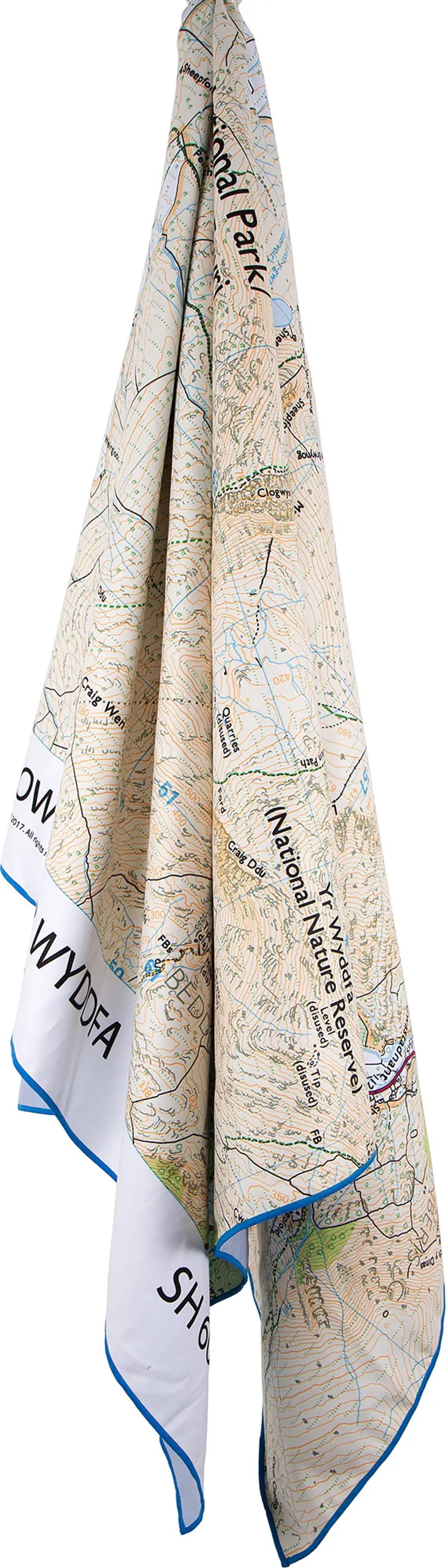 Lifeventure SoftFibre Ordnance Survey Travel Towel - Snowdon-1