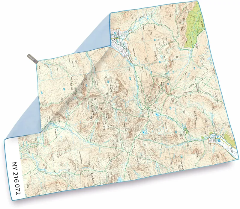 Lifeventure SoftFibre Ordnance Survey Travel Towel - Scafell Pike